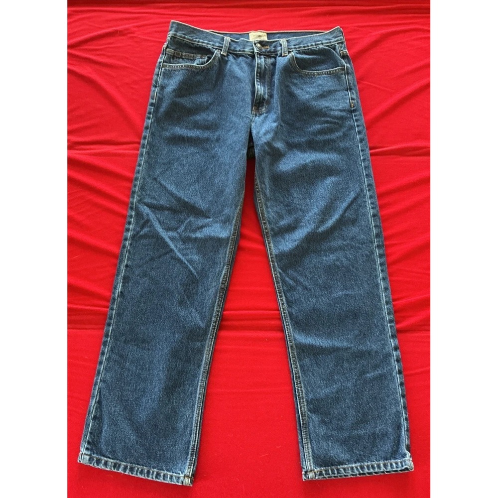 CE Schmidt Jeans Mens 36x32 Blue Relaxed Fit Work Wear Straight Leg Denim
